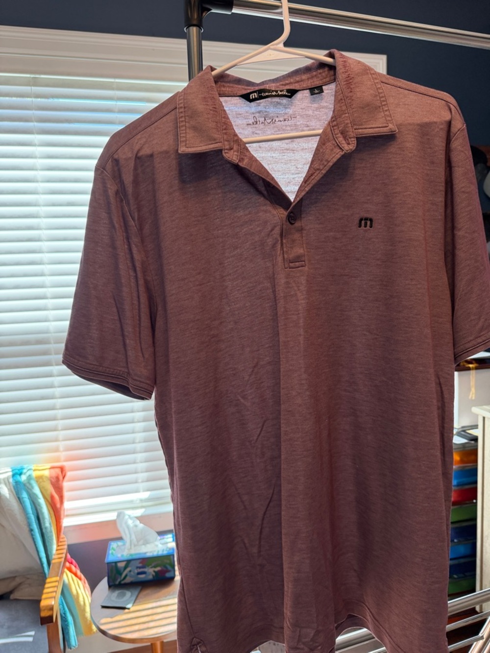 Travis Mathew Men's Polo Shirt - Burgundy